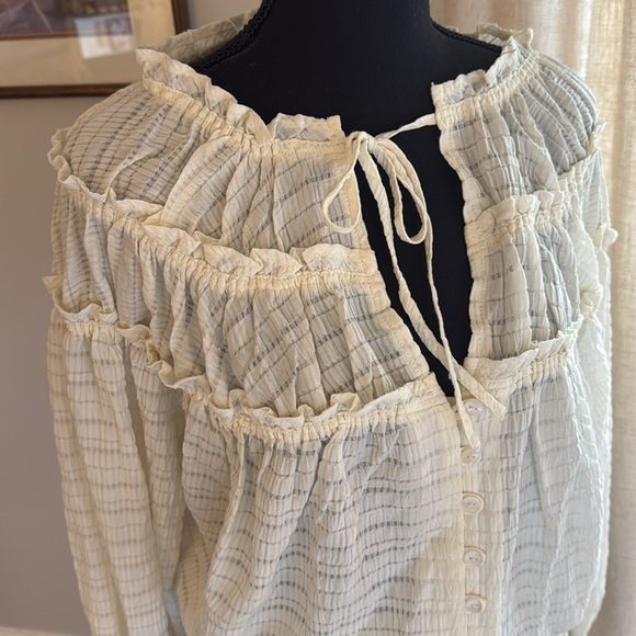 NWT Free People Women's Hailey Blouse - Size Small - Picture 4 of 10